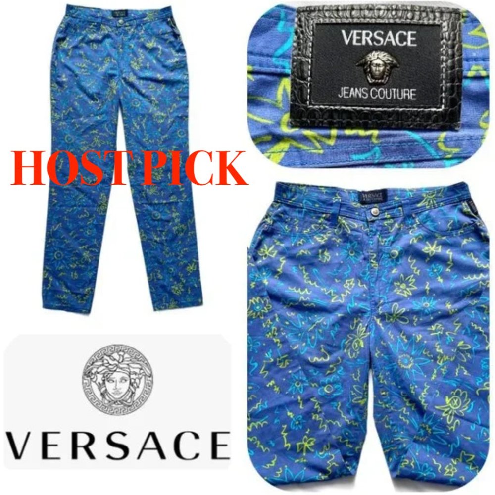 Auc Versace couture high rise medusa head vintage jeans - Picture 1 of 13